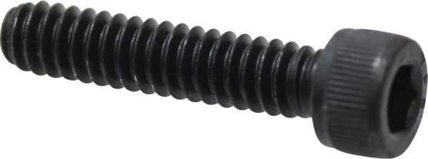 Value Collection - #10-24 UNC Hex Socket Drive, Socket Cap Screw - Alloy Steel, Black Oxide Finish, Fully Threaded, 7/8" Length Under Head - Apex Tool & Supply