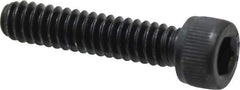 Value Collection - #10-24 UNC Hex Socket Drive, Socket Cap Screw - Alloy Steel, Black Oxide Finish, Fully Threaded, 7/8" Length Under Head - Apex Tool & Supply