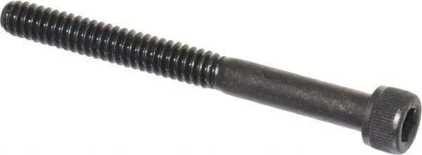 Value Collection - #10-24 UNC Hex Socket Drive, Socket Cap Screw - Alloy Steel, Black Oxide Finish, Partially Threaded, 2" Length Under Head - Apex Tool & Supply
