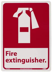 NMC - Fire Extinguisher, Plastic Fire Sign - 10" Wide x 14" High - Apex Tool & Supply