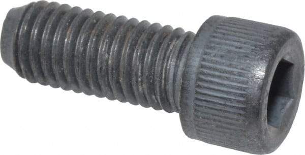 Value Collection - 1/4-28 UNF Hex Socket Drive, Socket Cap Screw - Alloy Steel, Black Oxide Finish, Fully Threaded, 5/8" Length Under Head - Apex Tool & Supply