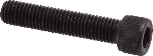 Value Collection - 1/4-28 UNF Hex Socket Drive, Socket Cap Screw - Alloy Steel, Black Oxide Finish, Fully Threaded, 1-1/4" Length Under Head - Apex Tool & Supply