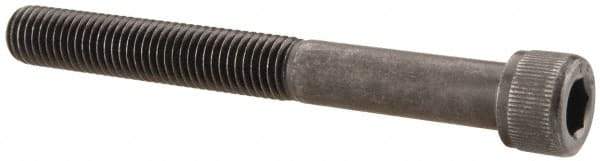 Value Collection - 1/4-28 UNF Hex Socket Drive, Socket Cap Screw - Alloy Steel, Black Oxide Finish, Partially Threaded, 2-1/4" Length Under Head - Apex Tool & Supply