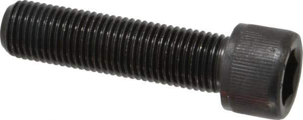 Value Collection - 3/8-24 UNF Hex Socket Drive, Socket Cap Screw - Alloy Steel, Black Oxide Finish, Fully Threaded, 1-1/2" Length Under Head - Apex Tool & Supply
