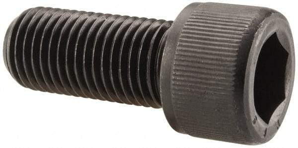 Value Collection - 7/16-20 UNF Hex Socket Drive, Socket Cap Screw - Alloy Steel, Black Oxide Finish, Fully Threaded, 1" Length Under Head - Apex Tool & Supply