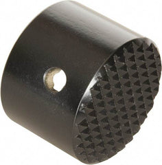 Enerpac - 1-1/4 - 11-1/2 Thread, Hydraulic Cylinder Serrated Saddle - 1-1/2" Diam, 5 Ton Capacity, 2" OAL - Apex Tool & Supply