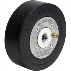 Dynabrade - 5" Wheel OD, 1-1/2" Wheel Width, 4,500 RPM, Aluminum, Pneumatic Wheel with Hub - 15-1/2" Long x 1-1/2" Wide, 5/8" Wheel Arbor Hole, For Use with 13214 & 13523 Dynastraight Air-Powered Abrasive Finishing Tools - Apex Tool & Supply