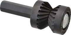 Greenlee - 13/16" Cut Diam, 3/8" Shank Diam, Cylinder Head Double Cut Burr - Flat End, 1/2" LOC, 1-3/8" OAL - Apex Tool & Supply