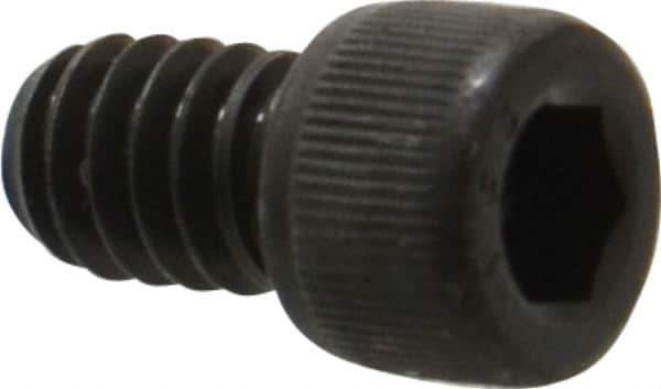 Value Collection - 1/4-20 UNC Hex Socket Drive, Socket Cap Screw - Alloy Steel, Black Oxide Finish, Fully Threaded, 3/8" Length Under Head - Apex Tool & Supply