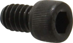 Value Collection - 1/4-20 UNC Hex Socket Drive, Socket Cap Screw - Alloy Steel, Black Oxide Finish, Fully Threaded, 3/8" Length Under Head - Apex Tool & Supply