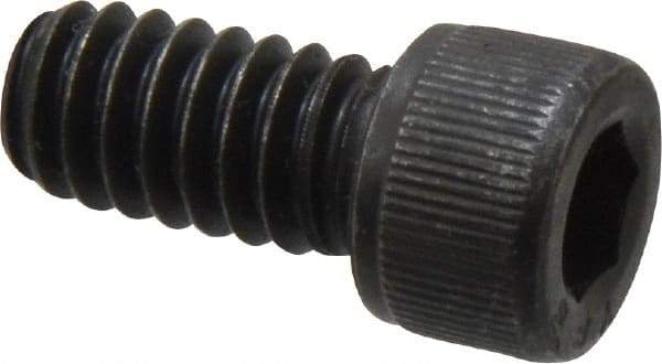 Value Collection - 1/4-20 UNC Hex Socket Drive, Socket Cap Screw - Alloy Steel, Black Oxide Finish, Fully Threaded, 1/2" Length Under Head - Apex Tool & Supply