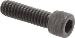 Value Collection - 1/4-20 UNC Hex Socket Drive, Socket Cap Screw - Alloy Steel, Black Oxide Finish, Fully Threaded, 7/8" Length Under Head - Apex Tool & Supply