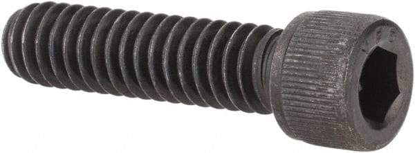 Value Collection - 1/4-20 UNC Hex Socket Drive, Socket Cap Screw - Alloy Steel, Black Oxide Finish, Fully Threaded, 1" Length Under Head - Apex Tool & Supply