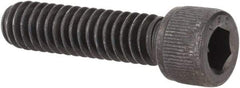 Value Collection - 1/4-20 UNC Hex Socket Drive, Socket Cap Screw - Alloy Steel, Black Oxide Finish, Fully Threaded, 1" Length Under Head - Apex Tool & Supply
