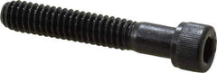 Value Collection - 1/4-20 UNC Hex Socket Drive, Socket Cap Screw - Alloy Steel, Black Oxide Finish, Partially Threaded, 1-1/2" Length Under Head - Apex Tool & Supply
