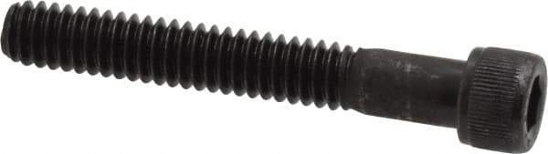 Value Collection - 1/4-20 UNC Hex Socket Drive, Socket Cap Screw - Alloy Steel, Black Oxide Finish, Partially Threaded, 1-3/4" Length Under Head - Apex Tool & Supply