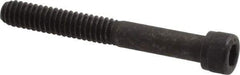 Value Collection - 1/4-20 UNC Hex Socket Drive, Socket Cap Screw - Alloy Steel, Black Oxide Finish, Partially Threaded, 2" Length Under Head - Apex Tool & Supply