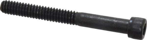 Value Collection - 1/4-20 UNC Hex Socket Drive, Socket Cap Screw - Alloy Steel, Black Oxide Finish, Partially Threaded, 2-1/4" Length Under Head - Apex Tool & Supply