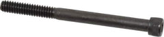 Value Collection - 1/4-20 UNC Hex Socket Drive, Socket Cap Screw - Alloy Steel, Black Oxide Finish, Partially Threaded, 3" Length Under Head - Apex Tool & Supply