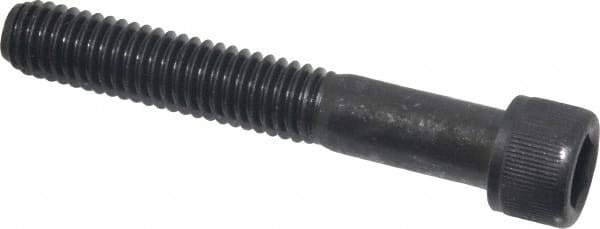 Value Collection - 3/8-16 UNC Hex Socket Drive, Socket Cap Screw - Alloy Steel, Black Oxide Finish, Partially Threaded, 2-1/2" Length Under Head - Apex Tool & Supply