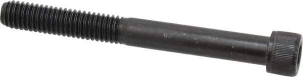 Value Collection - 3/8-16 UNC Hex Socket Drive, Socket Cap Screw - Alloy Steel, Black Oxide Finish, Partially Threaded, 3-1/2" Length Under Head - Apex Tool & Supply