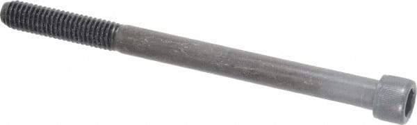 Value Collection - 3/8-16 UNC Hex Socket Drive, Socket Cap Screw - Alloy Steel, Black Oxide Finish, Partially Threaded, 5" Length Under Head - Apex Tool & Supply