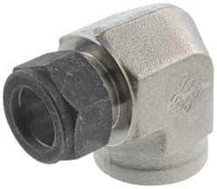 Parker - 3/4" OD, Stainless Steel Female Elbow - 1-3/8" Hex, Comp x FNPT Ends - Apex Tool & Supply