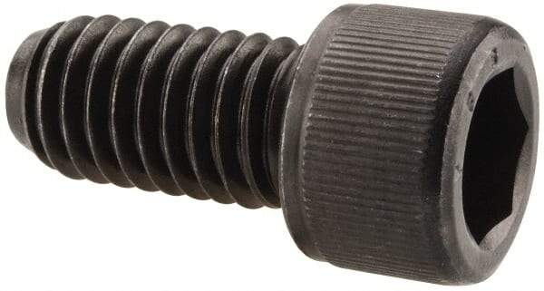 Value Collection - 7/16-14 UNC Hex Socket Drive, Socket Cap Screw - Alloy Steel, Black Oxide Finish, Fully Threaded, 7/8" Length Under Head - Apex Tool & Supply