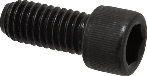 Value Collection - 7/16-14 UNC Hex Socket Drive, Socket Cap Screw - Alloy Steel, Black Oxide Finish, Fully Threaded, 1" Length Under Head - Apex Tool & Supply