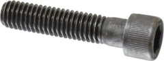 Value Collection - 7/16-14 UNC Hex Socket Drive, Socket Cap Screw - Alloy Steel, Black Oxide Finish, Partially Threaded, 2" Length Under Head - Apex Tool & Supply