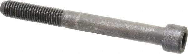 Value Collection - 5/8-11 UNC Hex Socket Drive, Socket Cap Screw - Alloy Steel, Black Oxide Finish, Partially Threaded, 6" Length Under Head - Apex Tool & Supply