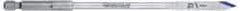 Irwin - 5/8", 1/4" Hex Shank, Bright Finish, High Speed Steel, Spade Blade Drill Bit - 2 Spurs, 16" Overall Length, No Wire Fishing Hole - Apex Tool & Supply