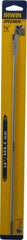 Irwin - 1/2", 1/4" Hex Shank, Bright Finish, High Speed Steel, Spade Blade Drill Bit - 2 Spurs, 16" Overall Length, 2" Shank Length, No Wire Fishing Hole - Apex Tool & Supply