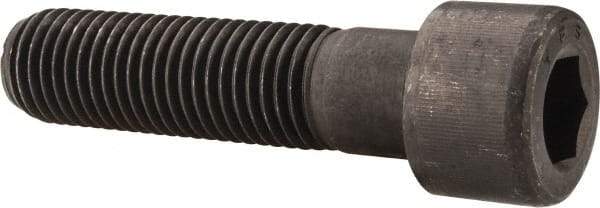 Value Collection - 1-8 UNC Hex Socket Drive, Socket Cap Screw - Alloy Steel, Black Oxide Finish, Partially Threaded, 4" Length Under Head - Apex Tool & Supply