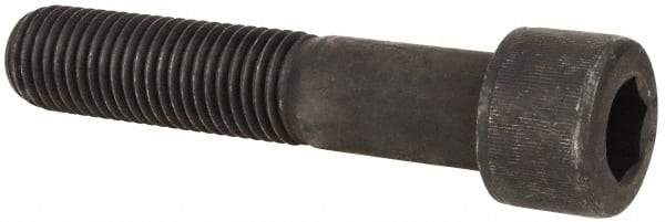 Value Collection - 1-8 UNC Hex Socket Drive, Socket Cap Screw - Alloy Steel, Black Oxide Finish, Partially Threaded, 5" Length Under Head - Apex Tool & Supply
