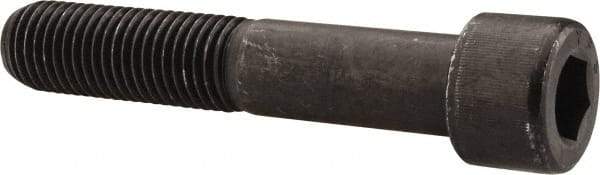 Value Collection - 1-8 UNC Hex Socket Drive, Socket Cap Screw - Alloy Steel, Black Oxide Finish, Partially Threaded, 5-1/2" Length Under Head - Apex Tool & Supply