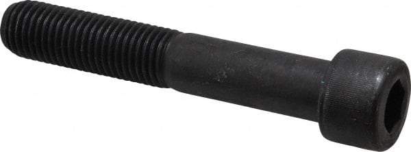 Value Collection - 1-8 UNC Hex Socket Drive, Socket Cap Screw - Alloy Steel, Black Oxide Finish, Partially Threaded, 6" Length Under Head - Apex Tool & Supply