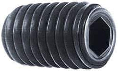 Holo-Krome - 7/16-14 UNC, 7/16" OAL, Cup Point Set Screw - Grade 8 Alloy Steel, 7/32" Key - Apex Tool & Supply