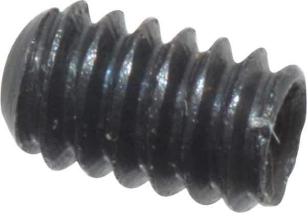 Value Collection - #0-80 UNF, 3/32" OAL, Cup Point Set Screw - Grade 8 Alloy Steel, 0.028" Key - Apex Tool & Supply