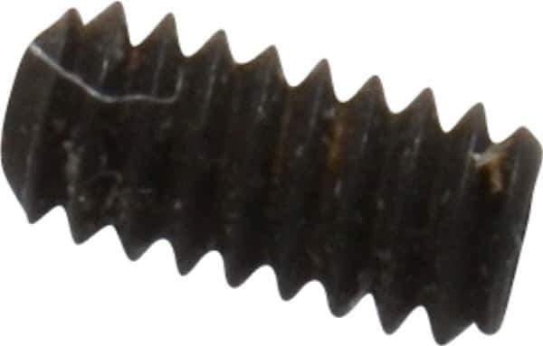 Value Collection - #0-80 UNF, 1/8" OAL, Cup Point Set Screw - Grade 8 Alloy Steel, 0.028" Key - Apex Tool & Supply