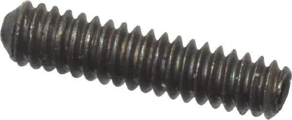 Value Collection - #0-80 UNF, 1/4" OAL, Cup Point Set Screw - Grade 8 Alloy Steel, 0.028" Key - Apex Tool & Supply