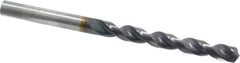 Guhring - Letter K 130° Powdered Metal Jobber Drill - FIREX Finish, Right Hand Cut, Parabolic Flute, Straight Shank, 109mm OAL, Cone Relief Point - Apex Tool & Supply