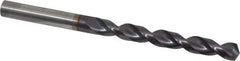 Guhring - Letter P 130° Powdered Metal Jobber Drill - FIREX Finish, Right Hand Cut, Parabolic Flute, Straight Shank, 4-19/32" OAL, Cone Relief Point - Apex Tool & Supply