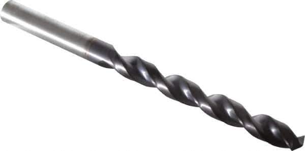 Guhring - 11/32" 130° Powdered Metal Jobber Drill - FIREX Finish, Right Hand Cut, Parabolic Flute, Straight Shank, 4-29/32" OAL, Cone Relief Point - Apex Tool & Supply