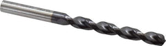Guhring - 0.3543" 130° Powdered Metal Jobber Drill - FIREX Finish, Right Hand Cut, Parabolic Flute, Straight Shank, 4-29/32" OAL, Cone Relief Point - Apex Tool & Supply