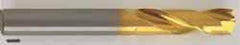 Guhring - 11.50112mm 140° Spiral Flute Solid Carbide Screw Machine Drill Bit - TiN Finish, Right Hand Cut, 47mm Flute Length, 95mm OAL, SU Point, Straight Shank - Apex Tool & Supply