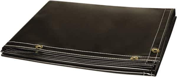 Steiner - 6' High x 6' Wide x 14mm Thick Vinyl Welding Curtain - Gray, Grommet - Apex Tool & Supply