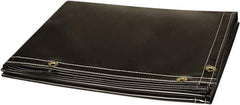 Steiner - 6' High x 6' Wide x 14mm Thick Vinyl Welding Curtain - Gray, Grommet - Apex Tool & Supply