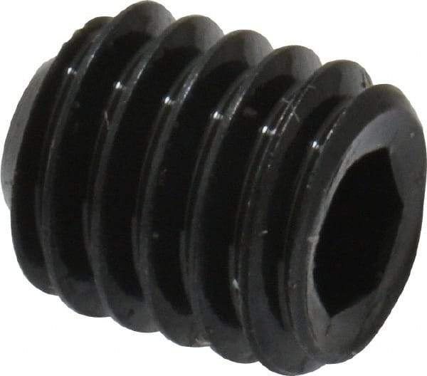 Value Collection - #8-36 UNF, 3/16" OAL, Cup Point Set Screw - Grade 8 Alloy Steel, 5/64" Key - Apex Tool & Supply