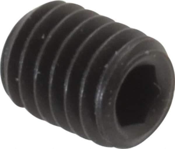 Value Collection - #10-32 UNF, 1/4" OAL, Cup Point Set Screw - Grade 8 Alloy Steel, 3/32" Key - Apex Tool & Supply
